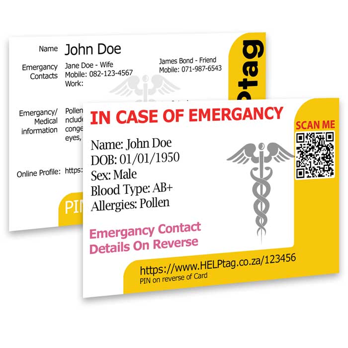 HELPtag I.C.E ID Card